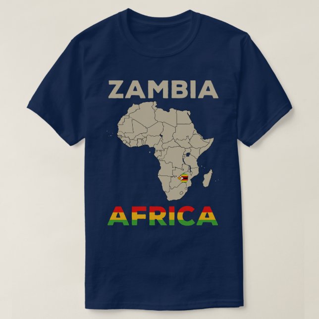 Camiseta ZâmbiaÁfrica 1 (Frente do Design)