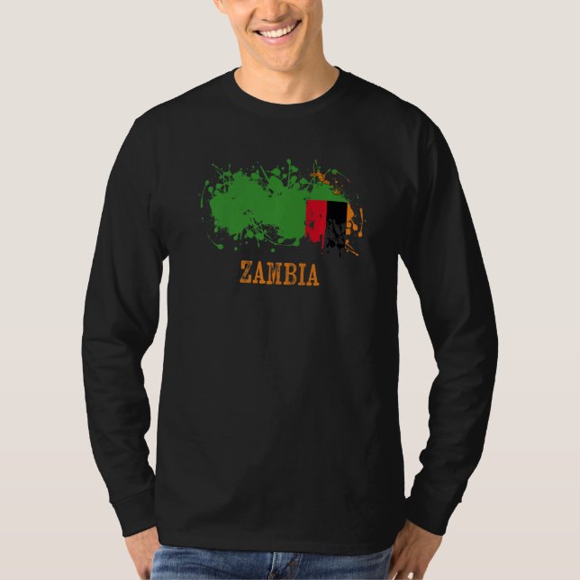 Camiseta Zambian enthusiasts for Zambia and Zambia   (Frente)