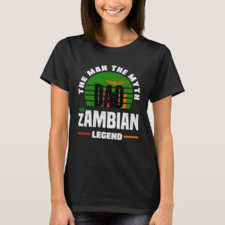 Camiseta Zambian Zambia Zambian Flag Fathers Day