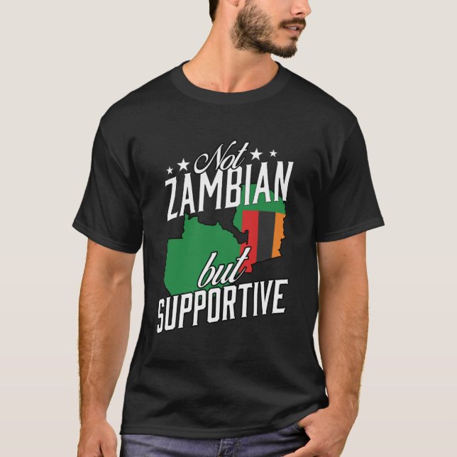 Camiseta Zambiano, mas Viagem turístico de apoio, não zambi (Frente)