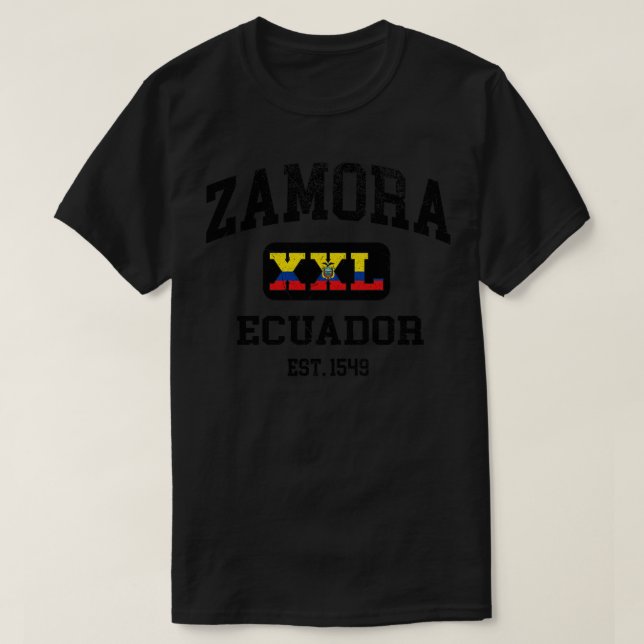 Camiseta Zamora Equador XXL design Athletic (Frente do Design)