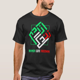 Camiseta Zan Zendegi Azadi Mulher Persa Liberdade