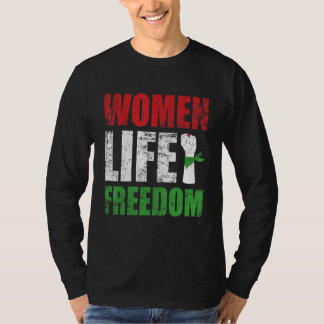 Camiseta Zan Zendegi Azadi Persian Woman Life Freedom Hand 