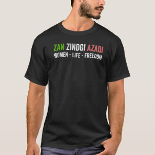 Camiseta Zan Zindgi Azadi Mulheres Liberdade