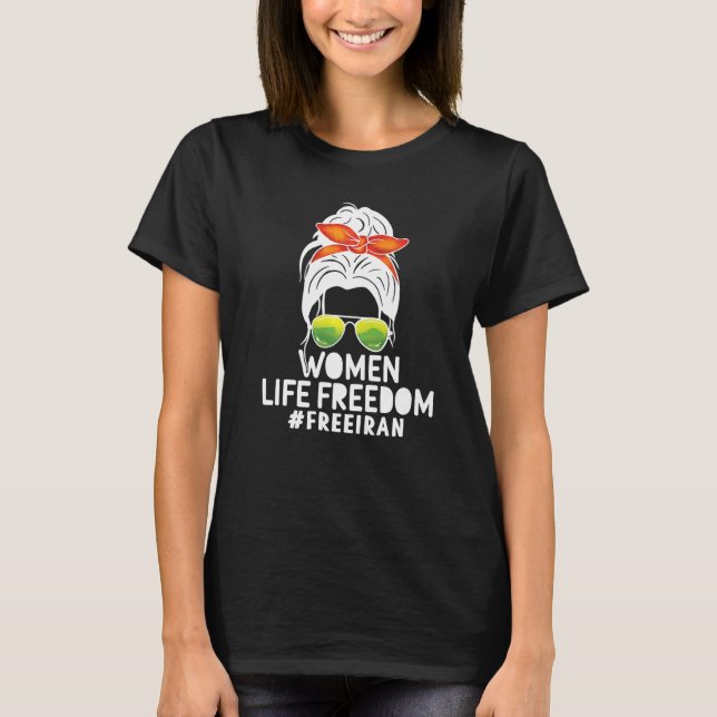 Camiseta Zan Zindgi Azadi Mulheres Liberdade 2 (Frente)