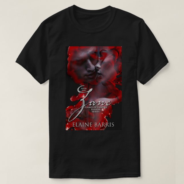 Camiseta Zane, chamas de séries da paixão do vampiro, (Frente do Design)