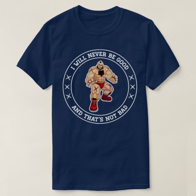 Camiseta Zangief Vilão (Frente do Design)