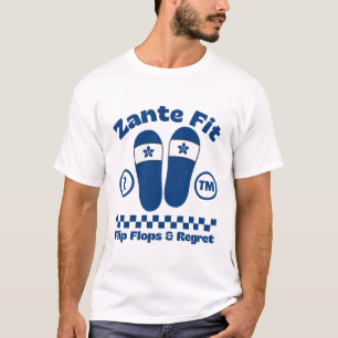 Camiseta Zante fit: chinelos e arrependimento