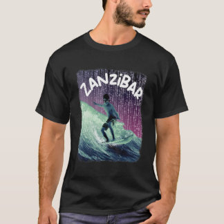 Camiseta Zanzibar Nerd Surfando Praia Palmeiras Férias