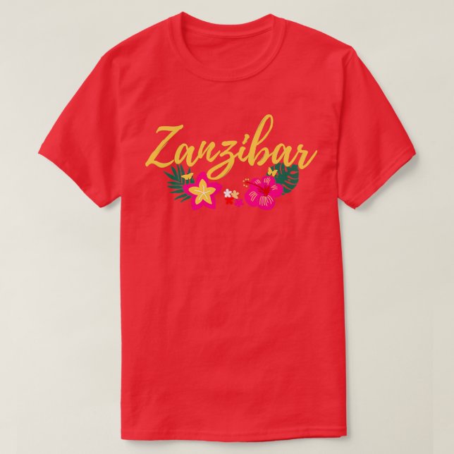 Camiseta Zanzibar Tanzânia Africa Tropical (Frente do Design)