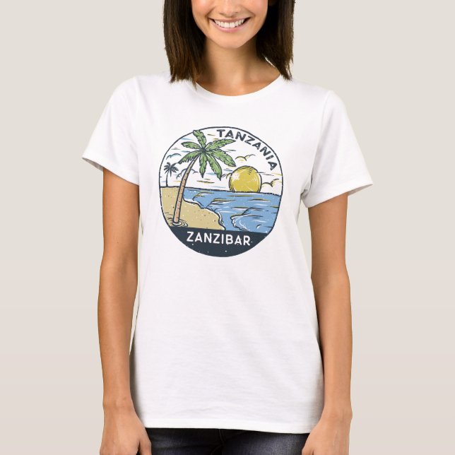 Camiseta Zanzibar Tanzânia Vintage (Frente)