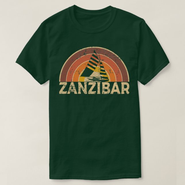 Camiseta Zanzibar Vintage Design (Frente do Design)