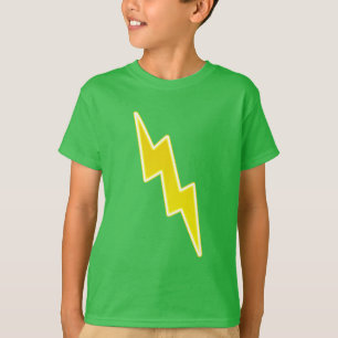 Camiseta Zap - o parafuso de relâmpago amarelo