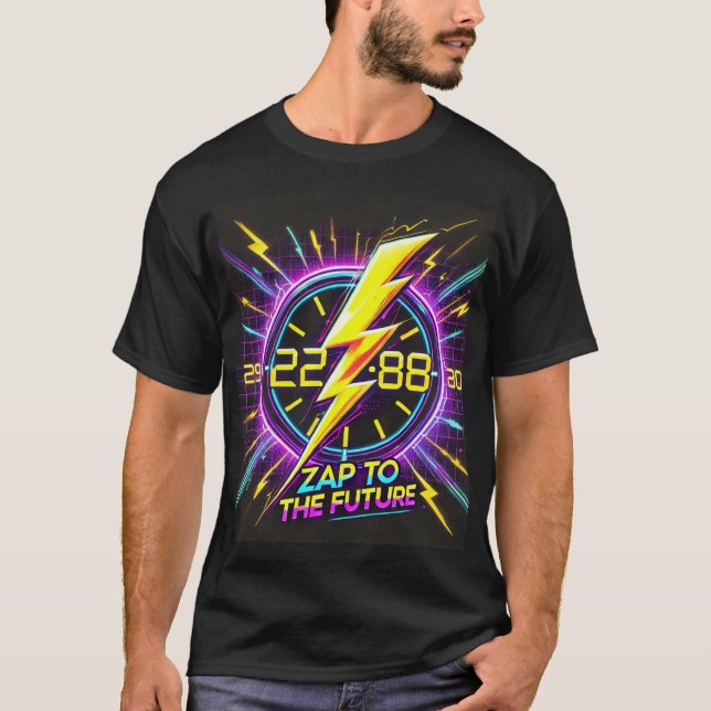 Camiseta Zap para o Futuro Tradicional Sci-Fi T-Shirt - Luz (Frente)