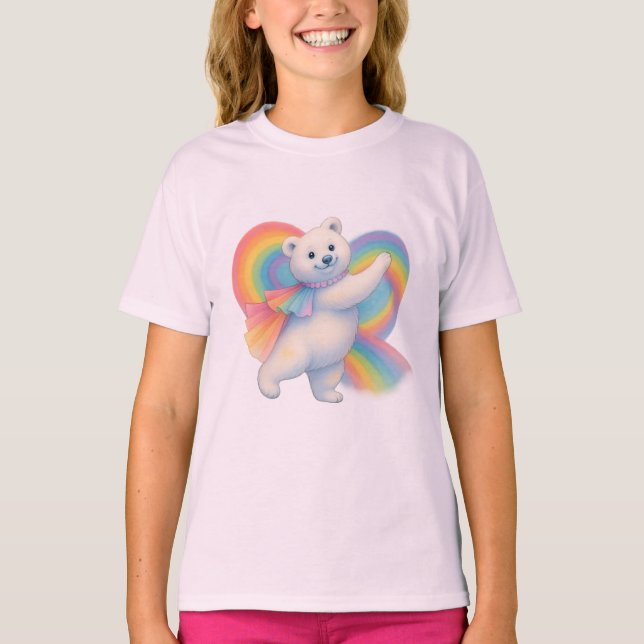 Camiseta Zarah the Dancing Polar Bear • Kids T-Shirt (Paste (Frente)