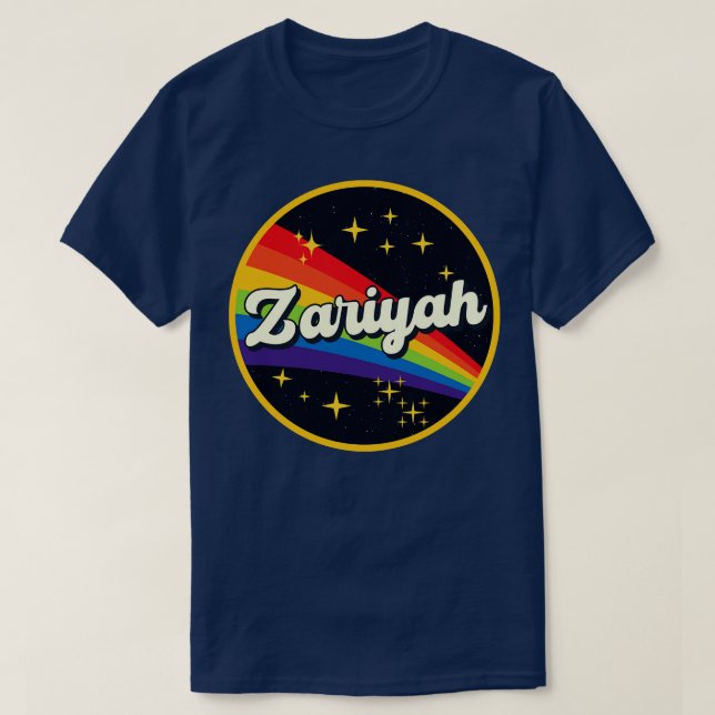 Camiseta Zariyah Rainbow No Space Vintage Style (Frente do Design)