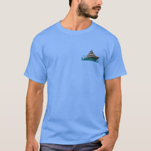 Camiseta Zarpando: Projeto de Iate do Lado Esquerdo