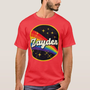 Camiseta Zayden Rainbow No Espaço Vintage GrungeStyle