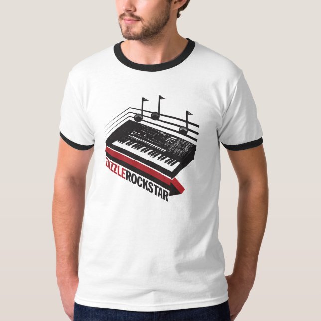 Camiseta Zazzle Rockstar (Frente)