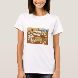 Camiseta Zazzlooza T-Shirt para Mulheres