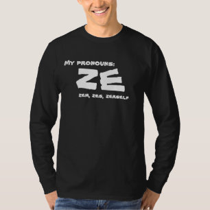 Camiseta Ze ou Pronoun Personalizado