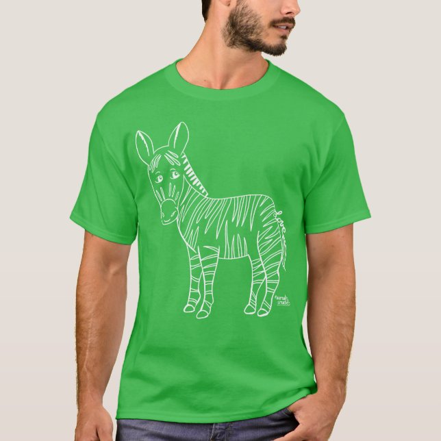Camiseta Zebra ama ama animais (Frente)