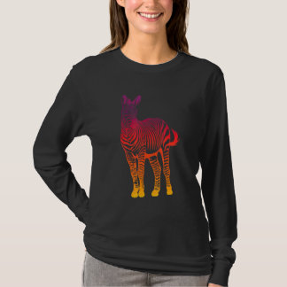 Camiseta Zebra  Amor Cavalo Selvagem Zebra Praia do Nascer 