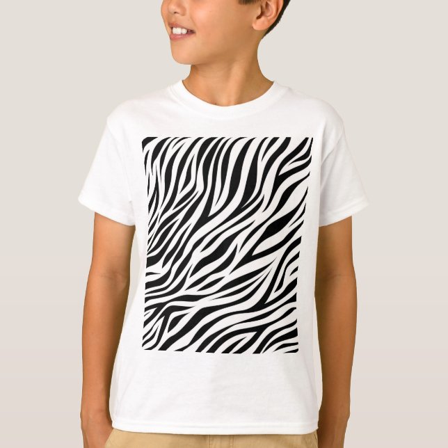 Camiseta Zebra Animal Skin Impressão Pattern-15391 (Frente)