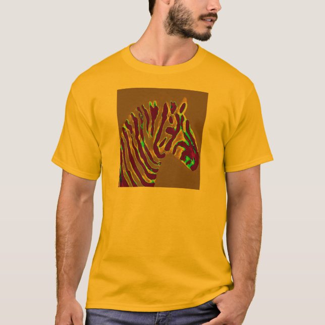 Camiseta Zebra Art Purple Brilho (Frente)