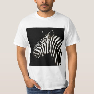 Camiseta Zebra Black and White Stripes Animal