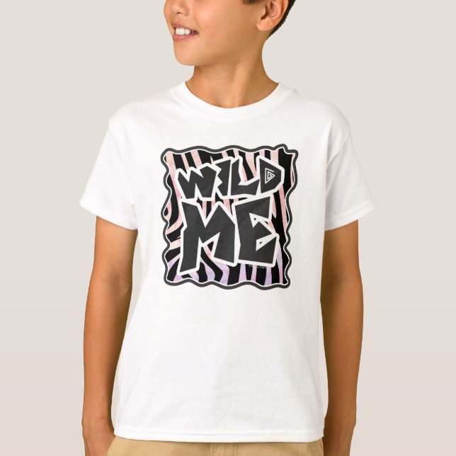 Camiseta Zebra Black e Pink Wild (Frente)
