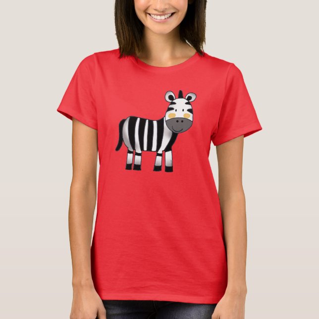Camiseta zebra bonito (Frente)