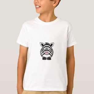 Camiseta Zebra bonito Clipart dos desenhos animados