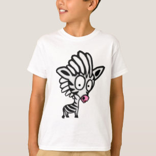 Camiseta Zebra Cartoon Bonito