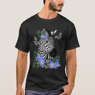 Camiseta Zebra com Freesia Azul
