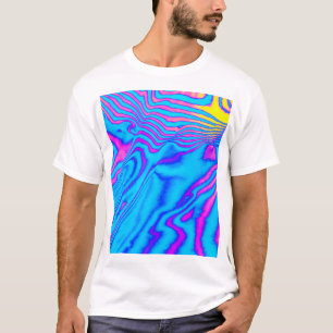Camiseta Zebra com Listra Psicodélica