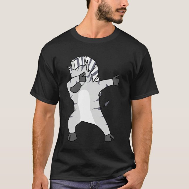 Camiseta Zebra Costume for Kids Boys Girls Zoo Animal Print (Frente)