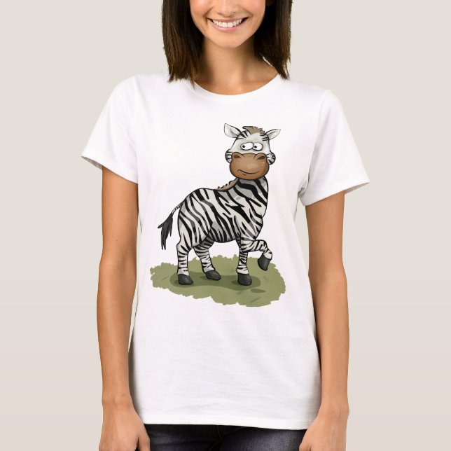 Camiseta Zebra Cura, Preta E White Stripes (Frente)