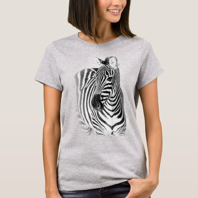 Camiseta Zebra da estada forte (Frente)