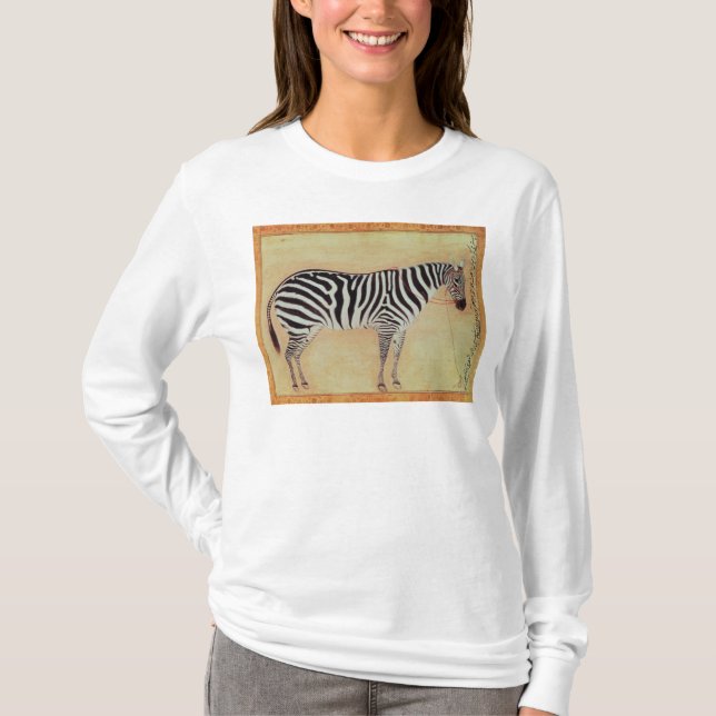 Camiseta Zebra, de "do álbum Minto", Mughal, 1621, (Frente)