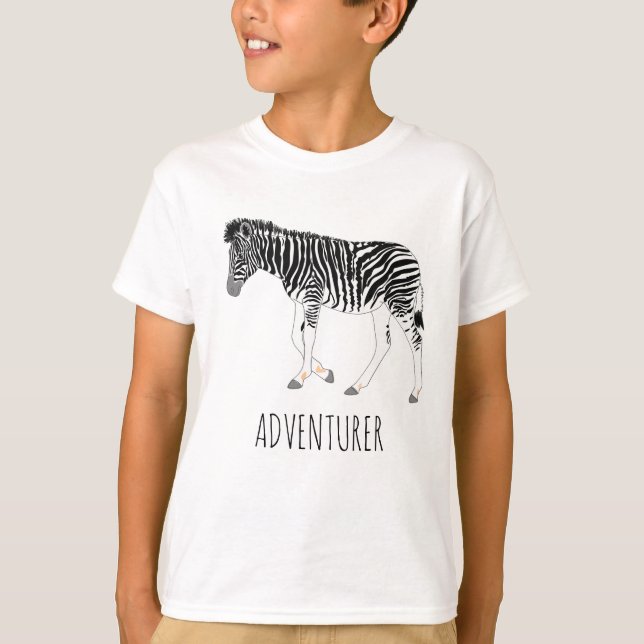 Camiseta Zebra do Aventurador (Frente)