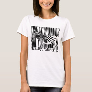 Camiseta Zebra do código de barras