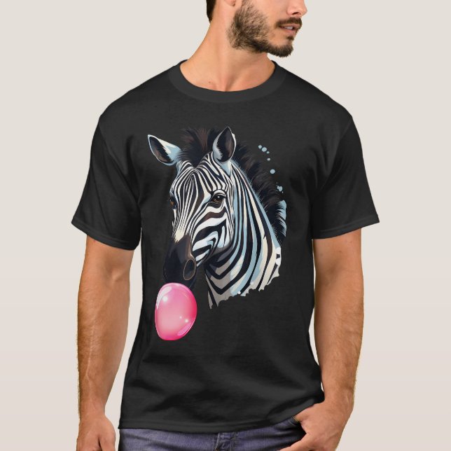 Camiseta Zebra Engraçado (Frente)
