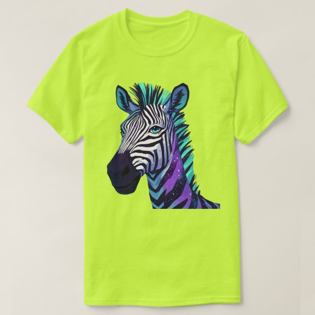 Camiseta Zebra Espacial (Frente do Design)