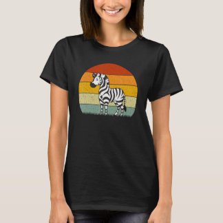Camiseta Zebra Estilo Retro Vintage