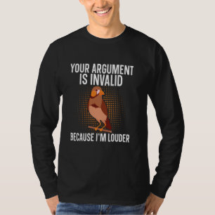 Camiseta Zebra Finch Proprietário da Bird Lover Enchida Ani