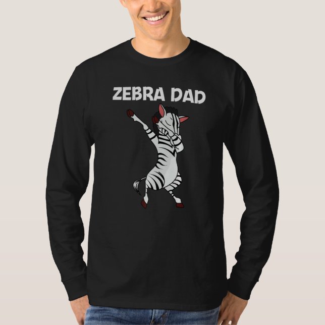 Camiseta Zebra For Dad Father African Zoo Animal (Frente)