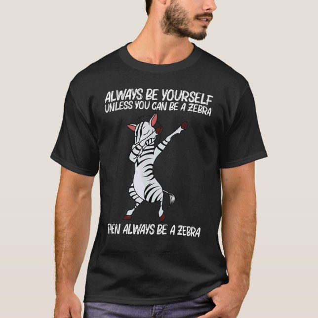 Camiseta Zebra For Men Women African Zoo Animal  5 (Frente)