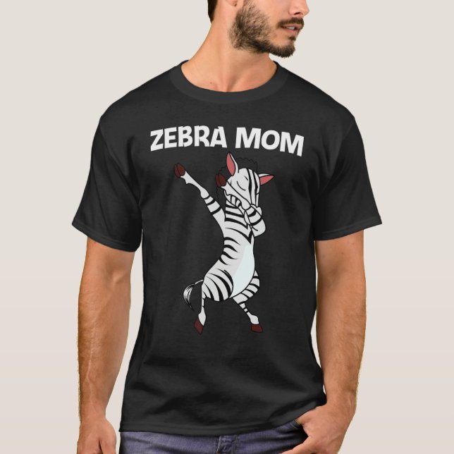 Camiseta Zebra For Mom Mother African Zoo Animal (Frente)