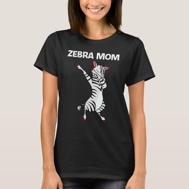 Camiseta Zebra For Mom Mother African Zoo Animal (Frente)